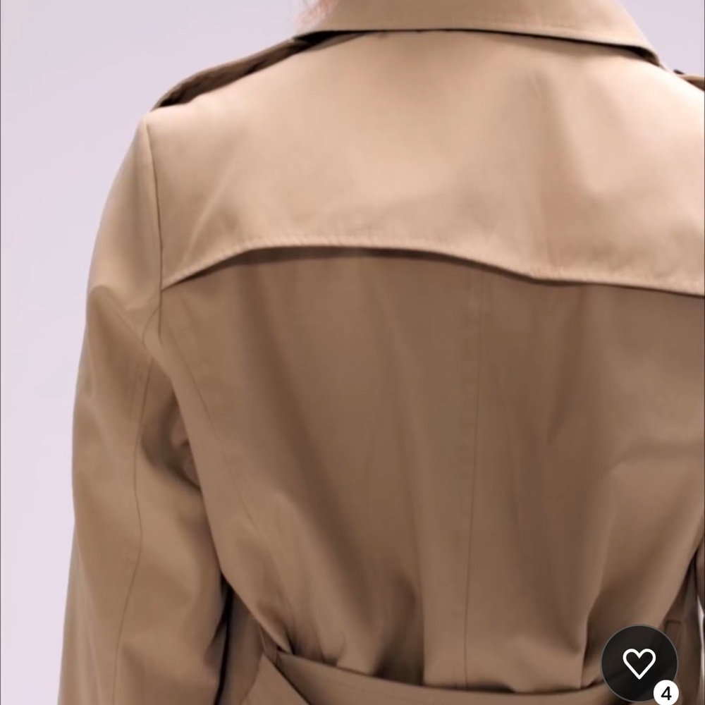 London Fog Tan Trench Coat with Hood Size XXL - Picture 3 of 4